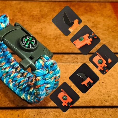 SURVIVAL BRACELET MODEL 808 BIÇAKLI