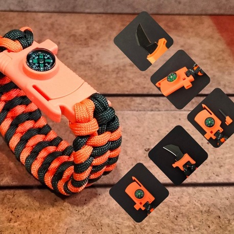 SURVIVAL BRACELET MODEL 808 BIÇAKLI