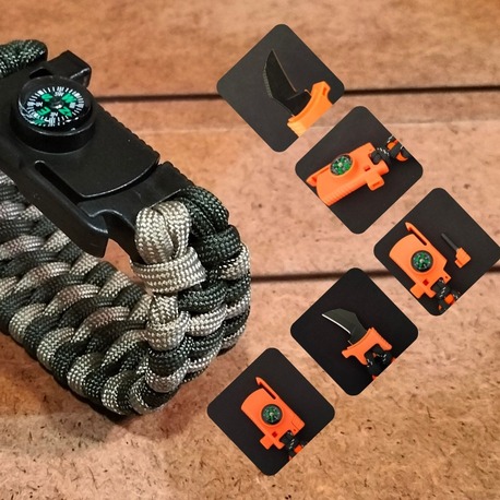 SURVIVAL BRACELET MODEL 808 BIÇAKLI