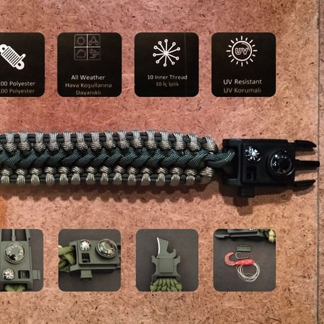 SURVIVAL BRACELET MODEL 717 OLTALI