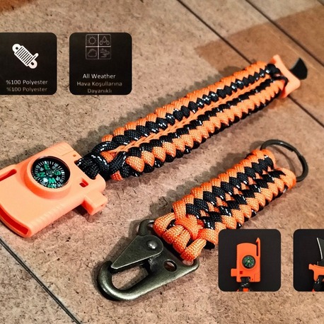 SURVIVAL BRACELET MODEL 868 BIÇAKLI SET