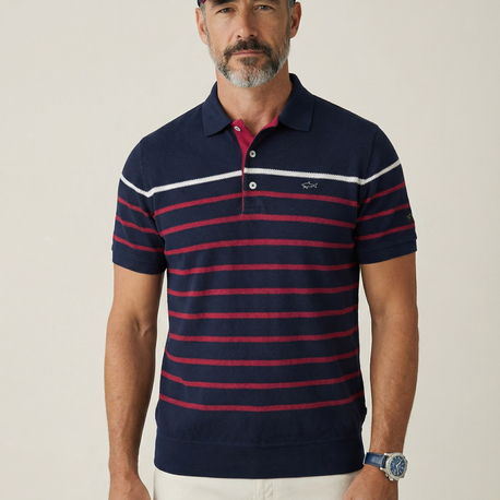 P&S SHARK Yacht Club Premium Polo Yaka Kısa Kol