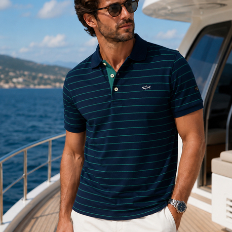 P&S Yacht Club Premium Polo Yaka Özel Kumaş