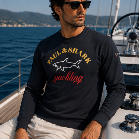 PAUL&SHARK Premium Organik Pamuk Sweatshirt 
