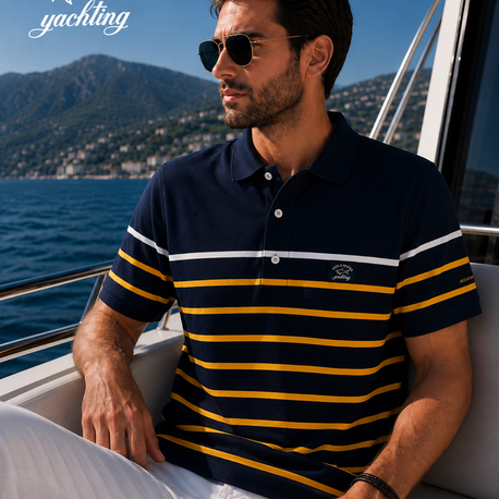 P&S SHARK Yacht Club Premium Polo Yaka Kısa Kol