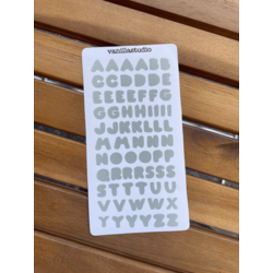 Military Green - Grey Bubble Sticker Sayfası