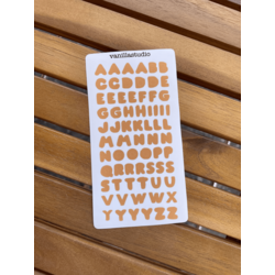 Orange Bubble Sticker Sayfası