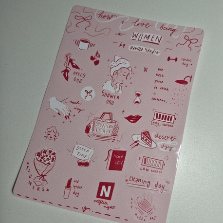 How I Love Being A Women Sticker Sayfası