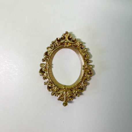 Oval Barok Çerçeve – Altın Kaplama Museum of Us Uyumlu