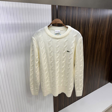LACOSTE BEYAZ TRİKO KAZAK İTHAL