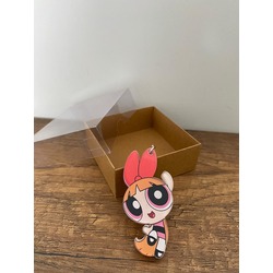 Powerpuff Girsl Blossom Çift Taraflı Pleksi Anahtarlık