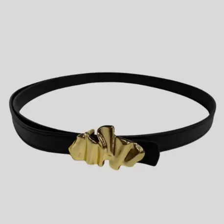 Gold Tokalı Kemer - SİYAH