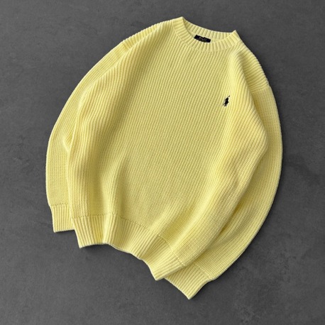 A Kalite PL Triko Sweatshirt - Sarı
