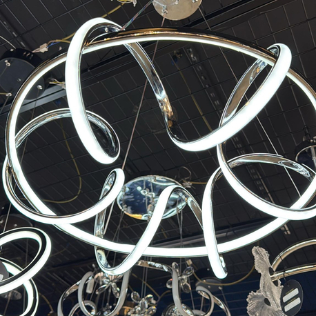 Modern led krom kaus avize 