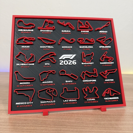 Formula 1 Masaüstü Takvimi Stantlı