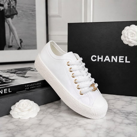 Chanel Sneakers White V02