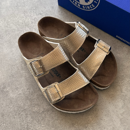Birkenstock Snake Skin Gold Series V02