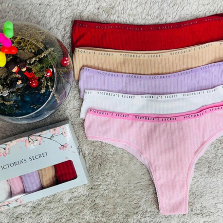 VS Ribana 5’li Günlük Konfor Tanga Seti – Pastel