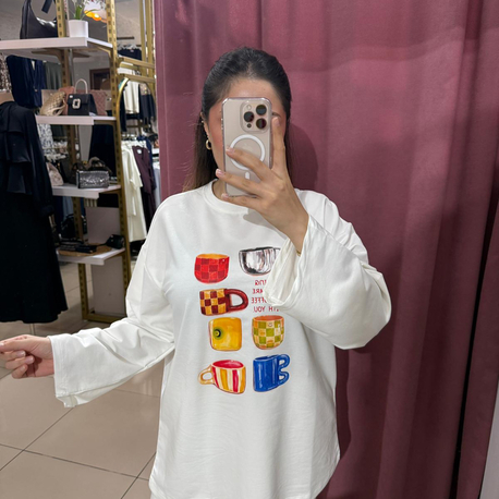 Baskılı bluz