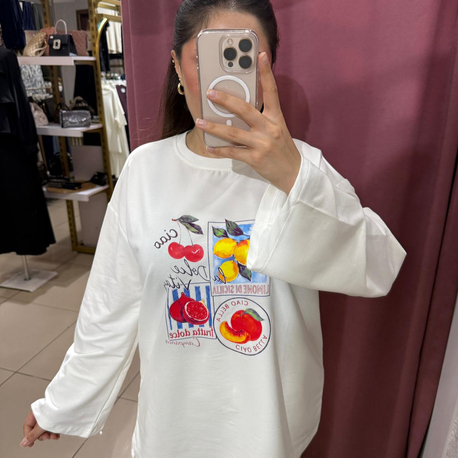 Baskılı bluz