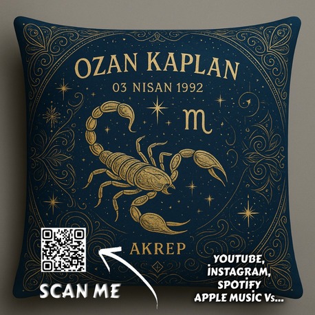 Kişiselleştirilmiş Yastık Kılıfı (Burç)
