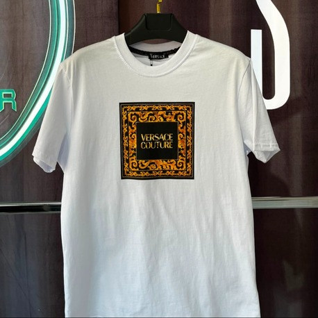 Versace Couture Beyaz Premium Bisiklet Yaka T-Shirt