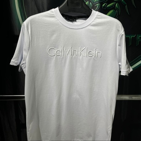 Calvin Klein Beyaz Premium Bisiklet Yaka Tshirt