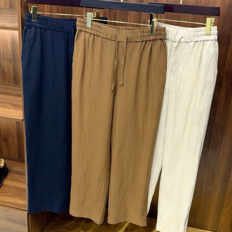 Zegna Linen Drawstring Trousers