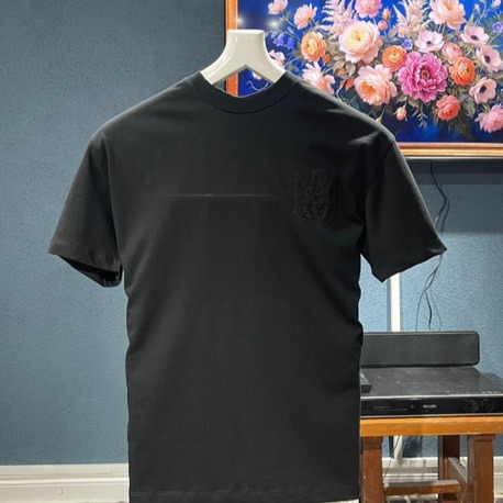 Amiri Siyah nakış detaylı Tshirt