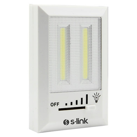 S-link SL-8700 Kademe Ayarlı Led 3*AAA Pilli Gece Lambası