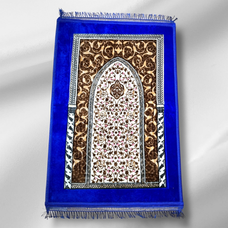Lüks Desenli Peluş Seccade