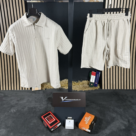 Lacoste Fitilli Şort Takım (krem)