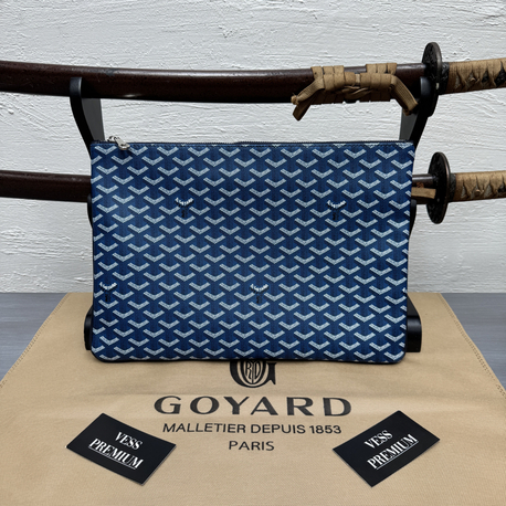 Goyard Senat GM Macbook Bag - Navy Blue