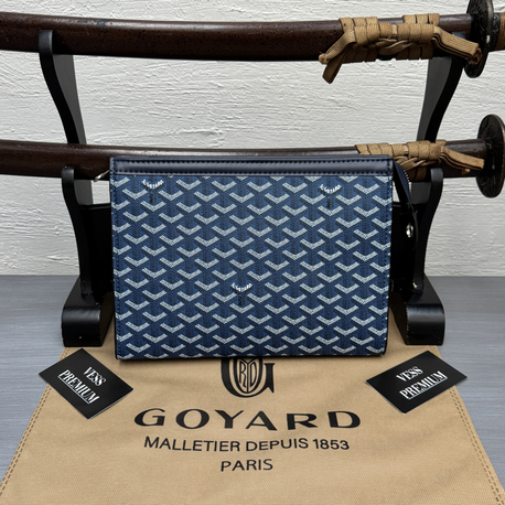 Goyard Clutch Bag - Navy Blue