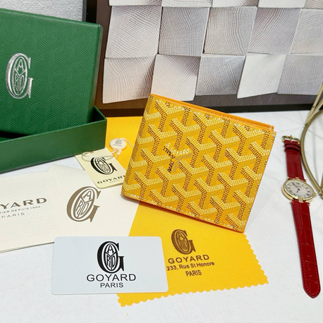 Imported | Ithal Goyard Wallet - Yellow