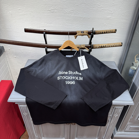 Ön Sipariş | Acne Studios Long Sleeve Shirt - Black
