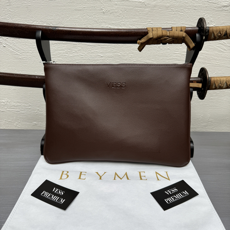 Vess Macbook Hand Bag - Brown