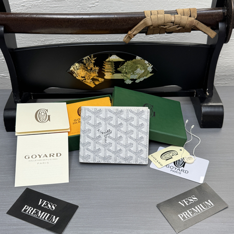 Imported | Ithal Goyard Wallet - White