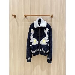 Louis Vuitton patchwork örme ceket kazak