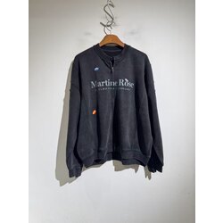 Çift fermuarlı yıkamalı ve eskitme sweatshirt ceket