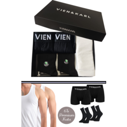 Vien&Karl 6'lı Premium Boxer-Atlet-Çorap Set Kutu