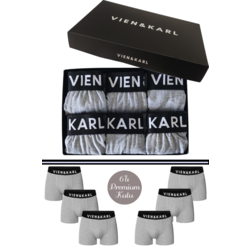VIEN&KARL Premium Kutuda 6'lı Gri Set