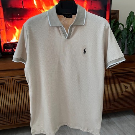 RL Premium Krem V Kesim Polo Yaka