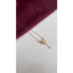 Çelik gold kolye