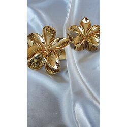 Gold 6cm lotus toka