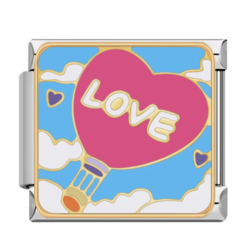 Love uçan balon charm