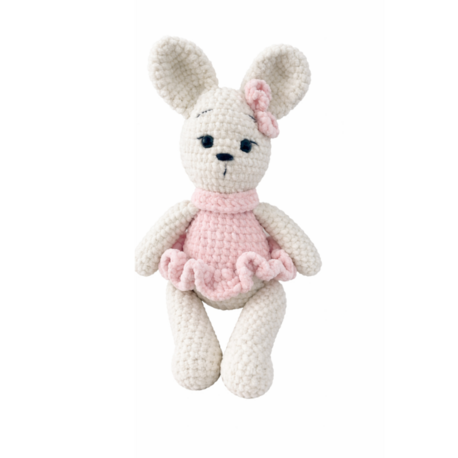 El Örgüsü Amigurumi Elbiseli Tavşan 
