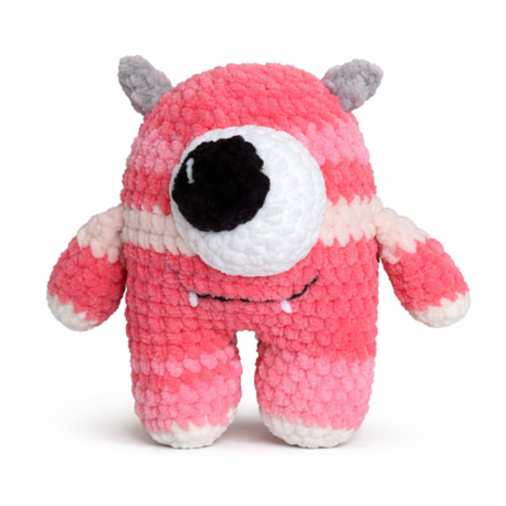 Tek Gözlü Peluş Canavar - Pembe Seri