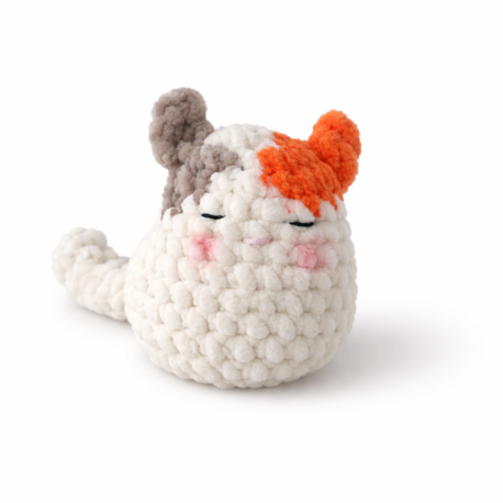 El Yapımı Mini Peluş Kedi