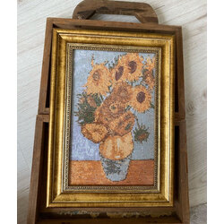 Van Gogh Sunflowers ( ayçiçekleri ) kanaviçe deseni 17x25 cm